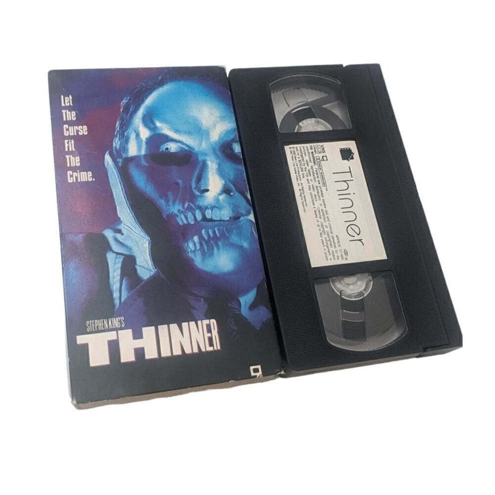 Thinner VHS Tape Stephen King Movie Cult Horror‎ Film Vintage
